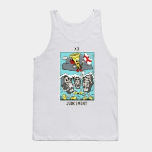 Judgement - Mystical Medleys - Vintage Rubber Hose  Cartoon Tarot (white) Tank Top